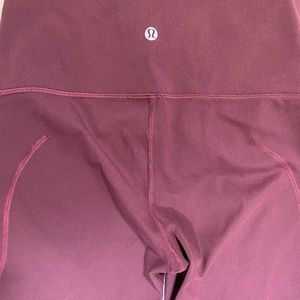 NWOT Lululemon Wunder Train High-Rise Crop 25” with chiffon mesh